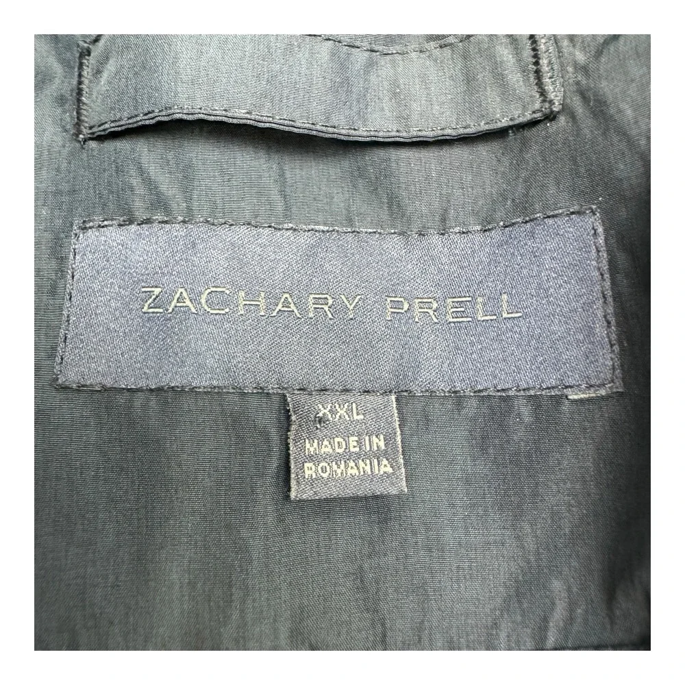 Zachary Prell Men's Blue Double Zip Polyamide Polyester Fill Jacket Size 2XL‎